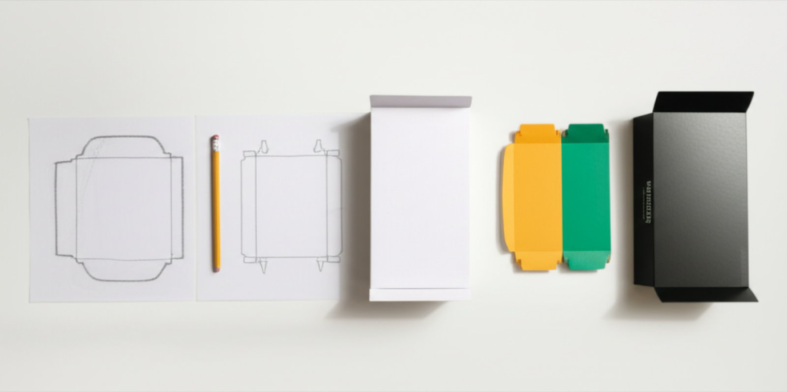 紙盒包裝開發流程：從草圖、刀模、白樣、彩樣到量產成品